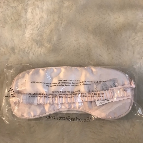 NWT Victoria’s Secret Pink and Gold Glitter Satin Bridesmaid Sleep Mask - Picture 3 of 3